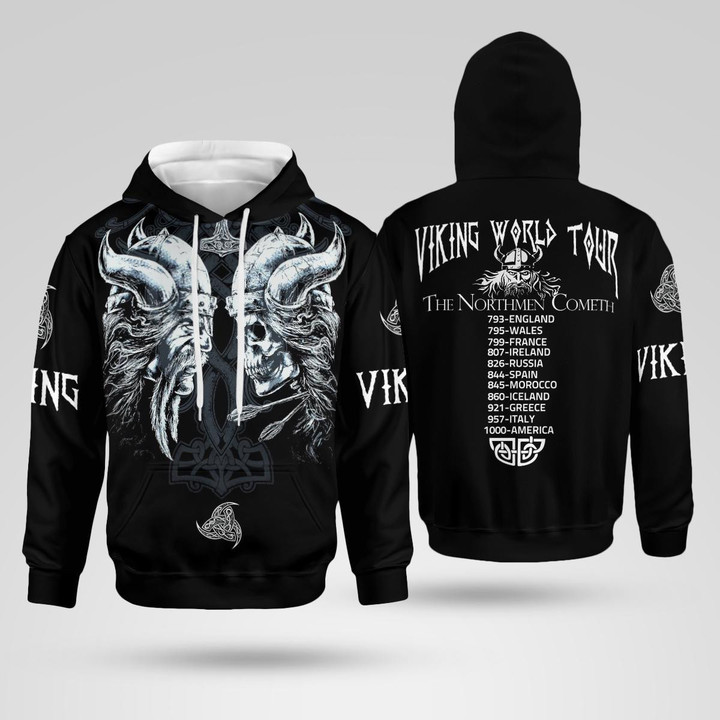 Viking World Tour 3D All Over Print Hoodie