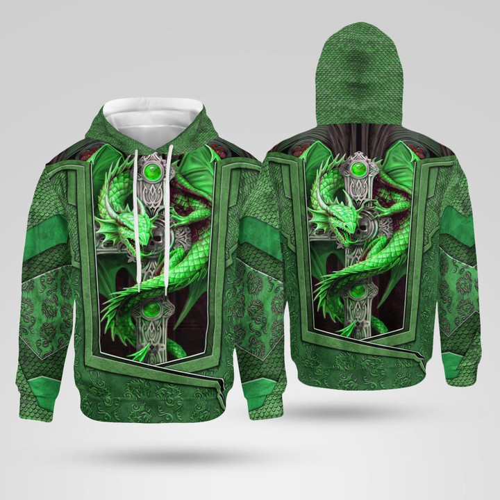 Tattoo and Dungeon Dragon 3D Hoodie
