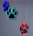 Paw Prints Solar Wind Chime Outdoor Solar Hanging Lights