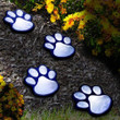 Paw Prints Solar Wind Chime Outdoor Solar Hanging Lights
