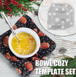 Creative Bowl Cozy Template Cutting Ruler Set Sewing Pattern Quilting Cutting for DIY