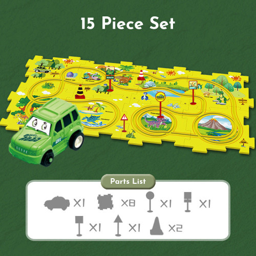 PuzzleRaceway™ Kids Car Track Set