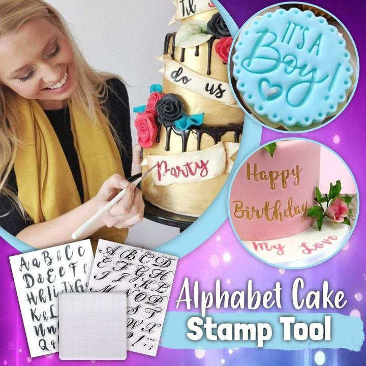 Alphabet Cake Stamp Tool