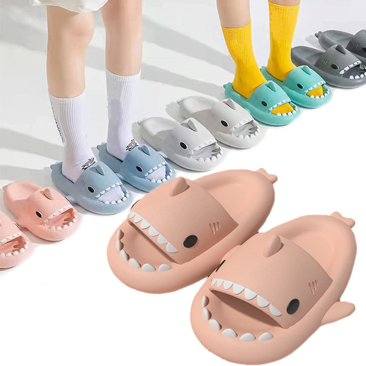 Cloud Shark Slides Summer Cute Shark Slippers for Indoor & Outdoor Women and Men
