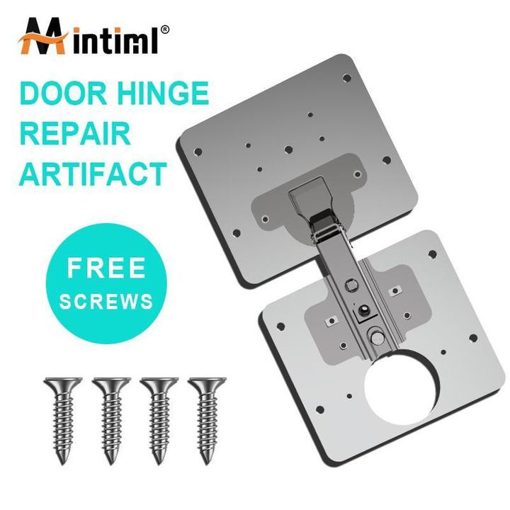 Cabinet Hinge Repair Plate with Hole for Cabinet Furniture Drawer Window