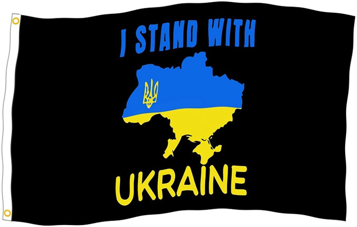 Ukraine Flags - 3 X 5 Ft Double Stitched - Polyester with Brass Grommets