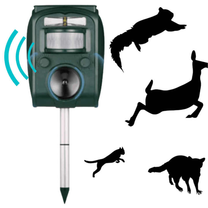 Outdoor Solar Animal Repeller with LED Flashing Light