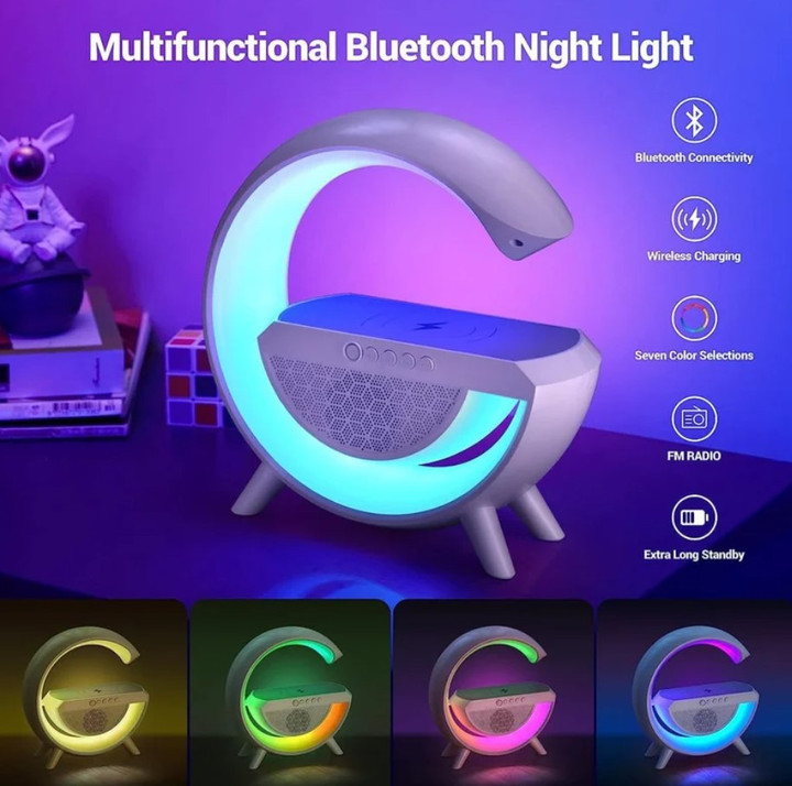 Multifunctional Bluetooth Speaker-Colorful Atmosphere Light Wireless Charging