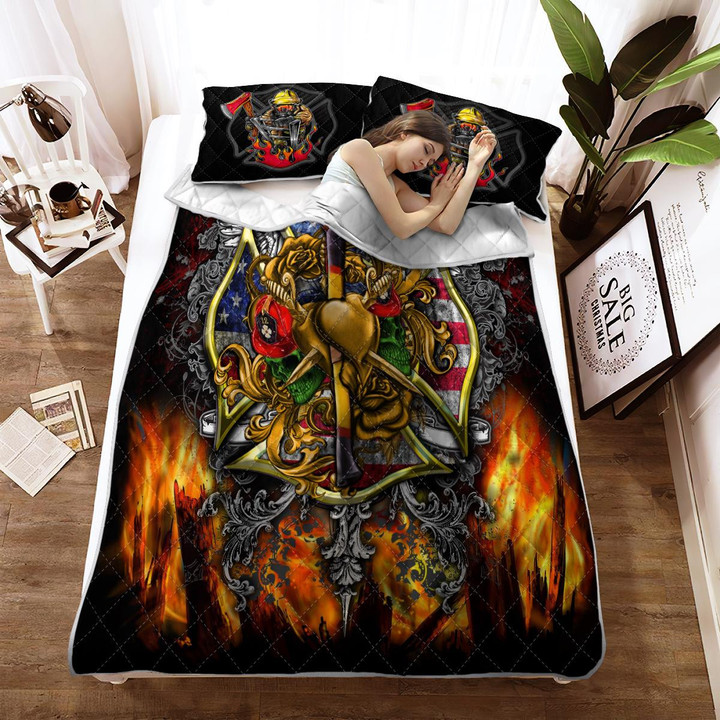 Proud Firefighter Quilt sets and Bedding set
