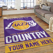 Los Angeles Lakers Personalized NBA Team Logos Area Rug, Living Room Rug Home Decor Indoor Outdoor Rugs