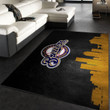Milwaukee Brewers Skyline Area Rug For Christmas, Living room and bedroom Rug, US Gift Decor Indoor Outdoor Rugs