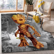 Baby Groot Movie Area Rug Living Room Rug Christmas Gift US Decor Indoor Outdoor Rugs