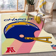 San Diego Chargers Retro Nfl Football Team Area Rug For Gift Bedroom Rug Home Decor Floor Decor Indoor Outdoor Rugs