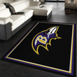 Baltimore Ravens rug Football rug Floor Decor The US Decor Indoor Outdoor Rugs