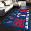 Texas Rangers Mlb Area Rug Carpet, Bedroom Rug, US Gift Decor Indoor Outdoor Rugs