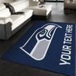 Customizable Seattle Seahawks Personalized Accent Rug NFL Team Logos Area Rug, Kitchen Rug, Home US Decor Indoor Outdoor Rugs