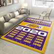 Los Angeles Lakers Time Nba Finals Champions NBA Area Rug Carpet, Living Room Rug Home Decor Indoor Outdoor Rugs