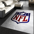 Nfl White NFL Area Rug For Christmas, Living Room Rug, Family Gift US Decor Indoor Outdoor Rugs