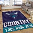 Charlotte Hornets Personalized NBA Area Rug Carpet, Living Room Rug Room Decor Indoor Outdoor Rugs