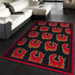 Nhl Repeat Calgary Flames Area Rug For Christmas, Kitchen Rug, Home US Decor Indoor Outdoor Rugs