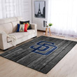 San Diego Padres Mlb Team Logo Grey Wooden Style Style Nice Gift Home Decor Rectangle Area Rug Indoor Outdoor Rugs