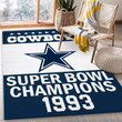 Dallas Cowboys 1993 Nfl Football Team Area Rug For Gift Living Room Rug Home US Decor Indoor Outdoor Rugs