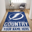 Tampa Bay Lightning Personal NHL Area Rug Carpet, Sport Living Room Rug Home Decor Indoor Outdoor Rugs