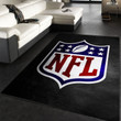 Nfl Black NFL Area Rug For Christmas, Kitchen Rug, Christmas Gift US Decor Indoor Outdoor Rugs