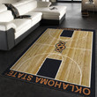College Home Court Oklahoma State Basketball Team Logo Area Rug, Kitchen Rug, US Gift Decor Indoor Outdoor Rugs
