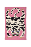 Tiger Pattern Pop Art Rug Rugs for Your Living Room Modern Art Decorative Area Rug/Beige and Pink