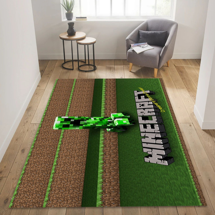 Creepers Gonna Creep Video Game Area Rug Area, Bedroom Rug Christmas Gift Decor Indoor Outdoor Rugs