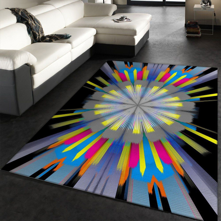 Abstract Perpect Area Rug For Christmas, Gift for fans, Home Decor Floor Decor Indoor Outdoor Rugs