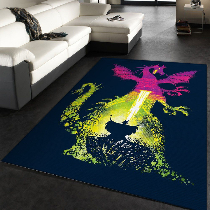Evil Witch Area Rug Carpet, Gift for fans, Home Decor Floor Decor Indoor Outdoor Rugs