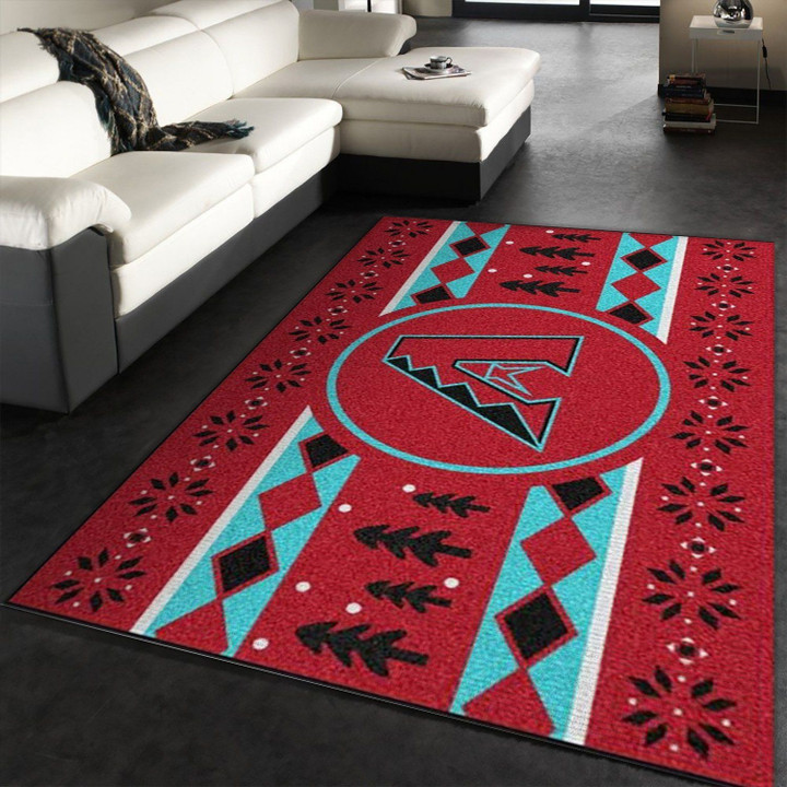 Arizona Diamondbacks Mlb Area Rug Carpet, Living Room Rug, Home US Decor Indoor Outdoor Rugs