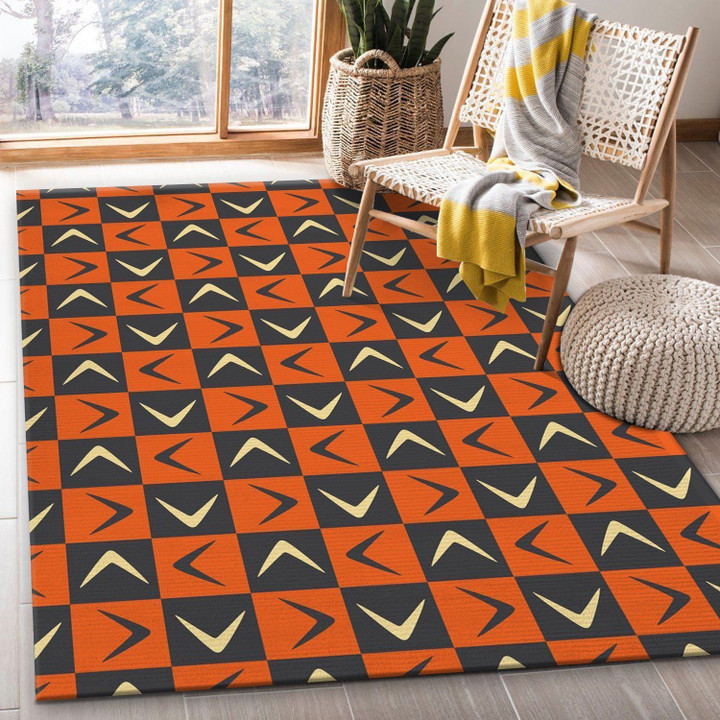 Midcentury Pattern 50 Area Rug For Christmas, Gift for fans, US Gift Decor Indoor Outdoor Rugs
