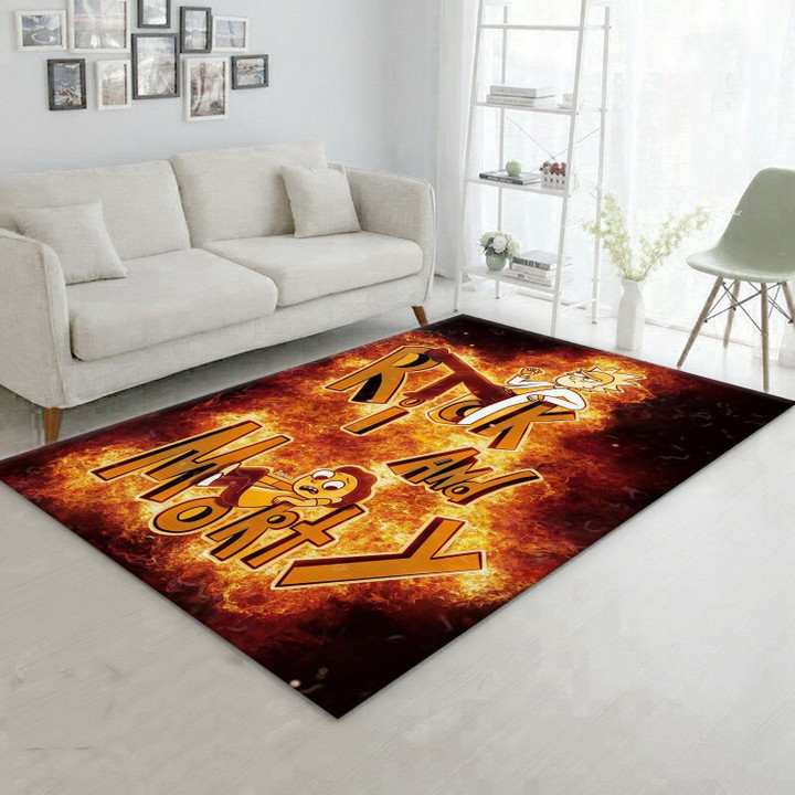 Rick And Morty Christmas Gift Rug Living Room Rug Home Decor Floor Decor Indoor Outdoor Rugs