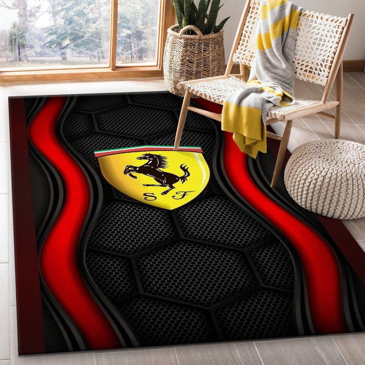 Ferrari Rug Bedroom Family Gift US Decor Indoor Outdoor Rugs