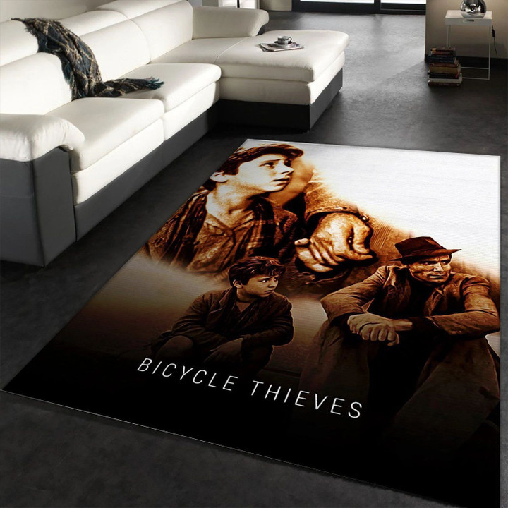 Bicycle Thieves Area Rug Movie Rug Home Decor Floor Decor Indoor Outdoor Rugs