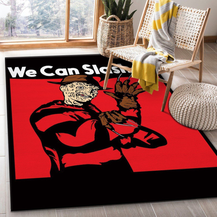 We Can Slash It Area Rug, Living room and bedroom Rug, Christmas Gift US Decor Indoor Outdoor Rugs
