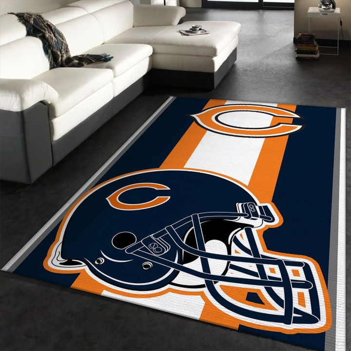 Chicago Bears Nfl Team Logo Helmet Rug Room Carpet Custom Area Floor Home Decor03 Indoor Outdoor Rugs