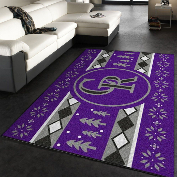 Colorado Rockies Mlb Area Rug Carpet, Kitchen Rug, Home Decor Floor Decor Indoor Outdoor Rugs