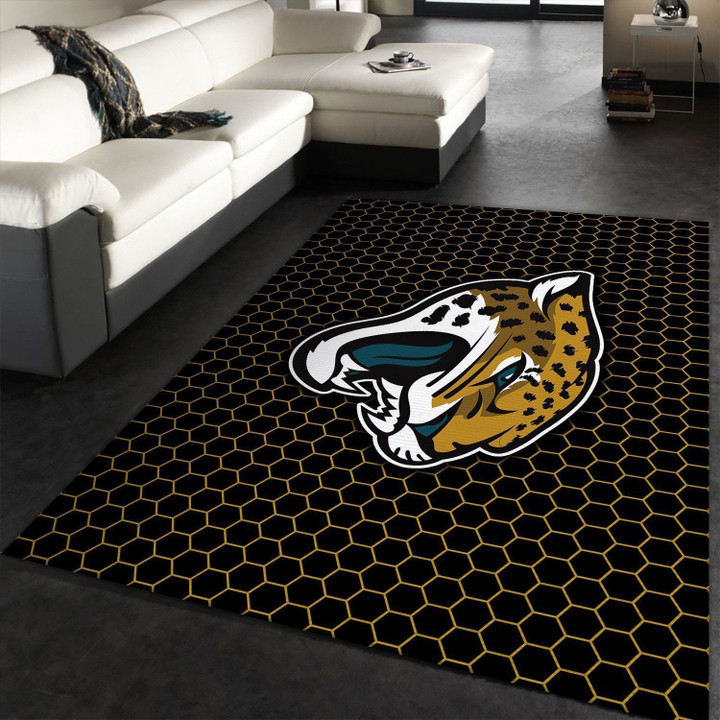 Jacksonville Jaguars NFL Rug Room Carpet Sport Custom Area Floor Home Decor Indoor Outdoor Rugs
