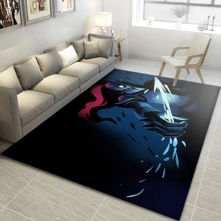 Undyne Video Game Area Rug Area, Living Room Rug Home Decor Floor Decor Indoor Outdoor Rugs