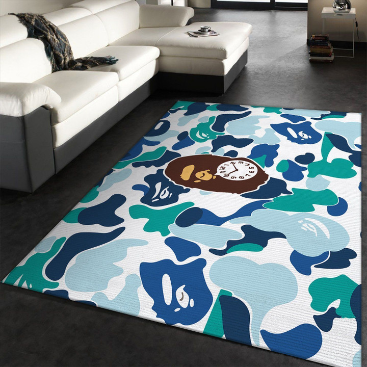 Bape Fashion Brand Camouflage Monkey Area Rugs Living Room Carpet FN131133 Christmas Gift Floor Decor The US Decor Indoor Outdoor Rugs