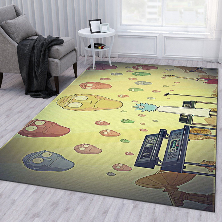 Rick And Morty Area Rug For Christmas Living Room Rug Home Decor Floor Decor Indoor Outdoor Rugs