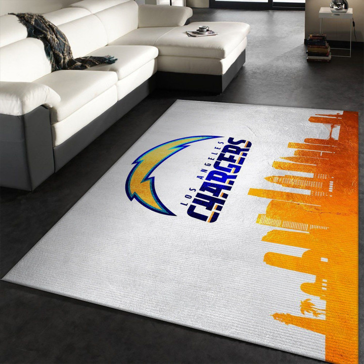 Los Angeles Chargers NFL Area Rug, Living Room Rug, Home Decor Floor Decor Indoor Outdoor Rugs