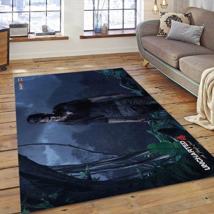 Uncharted 4 A Thiefs End Video Game Area Rug Area, Living Room Rug Christmas Gift Decor Indoor Outdoor Rugs