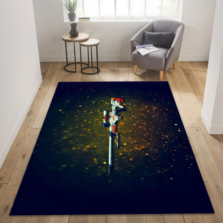 Awp Asiimov Video Game Area Rug Area, Area Rug Family Gift US Decor Indoor Outdoor Rugs
