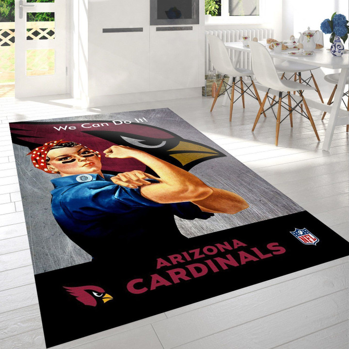 Arizona Cardinals Nfl Logo Area Rug For Gift Bedroom Rug Home US Decor Indoor Outdoor Rugs
