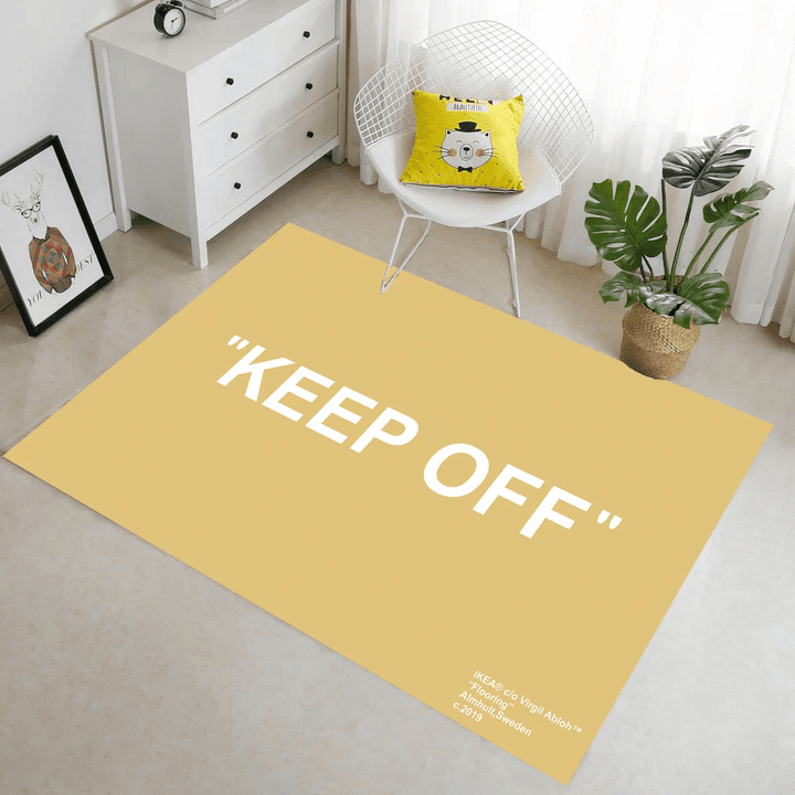 Keep Off Rug Beige Pattern Color Pattern Decor Rug Keep Off Customized Rug Personalized Gift Home Decoration Rug Living Room Rug Area Rug